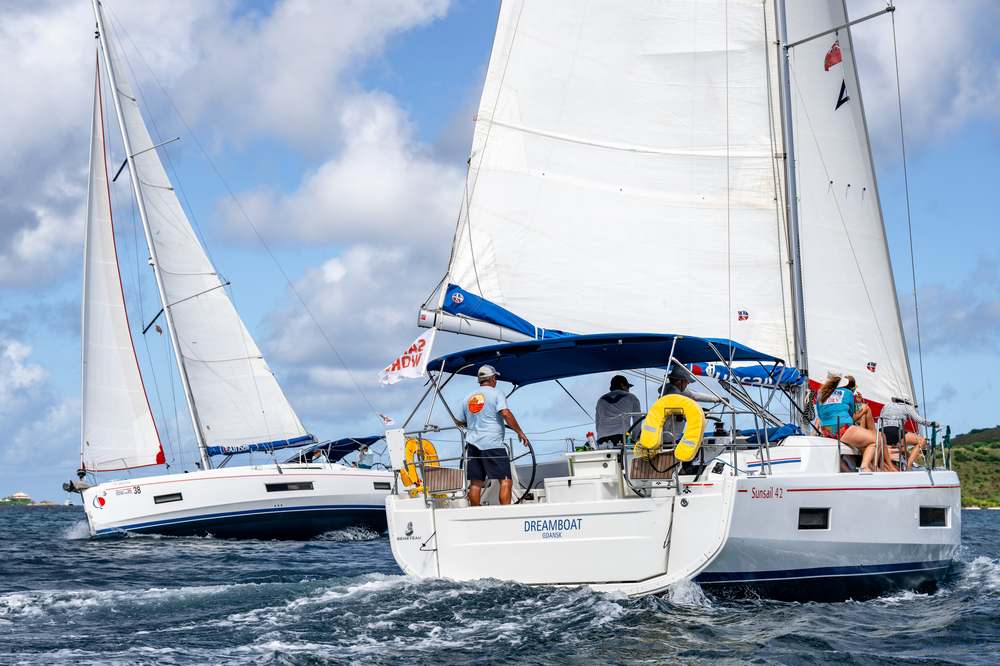 Dreamboat and Sunsail 42 racing